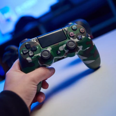Joystick PS4 Alternativo Camuflado Verde